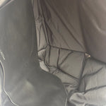 Bottega Veneta Black Leather Maxi Intrecciato Padded Pouch