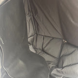 Bottega Veneta Black Leather Maxi Intrecciato Padded Pouch