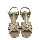 Saint Laurent King Palm Heels Beige