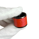 Chanel Paris Red Leather Wrap Ring