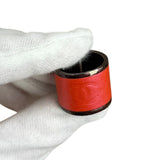 Chanel Paris Red Leather Wrap Ring