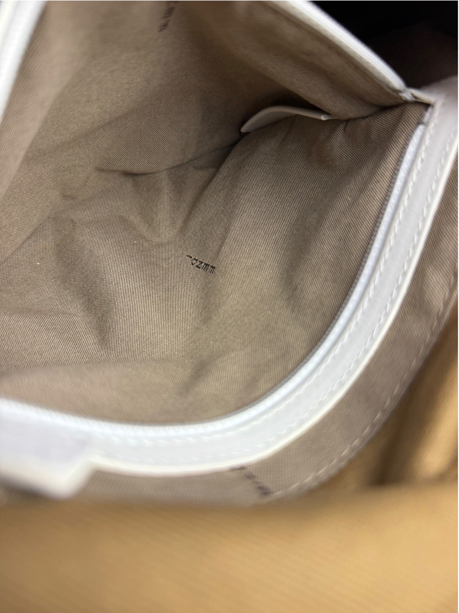 Fendi Vintage Beige Canvas Rubber FF Print Mamma Baguette
