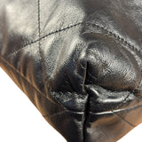 Chanel Black Quilted Leather 22 Chain Hobo Bag 2021