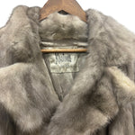 Vintage Koslouis Light Grey Mink Fur Coat