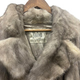 Vintage Koslouis Light Grey Mink Fur Coat