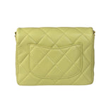 Chanel Yellow Caviar Leather Mini Flap Bag