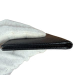 Prada Black/Grey Saffiano Leather Card Holder