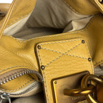 Chloe Yellow Leather Paddington Shoulder Bag