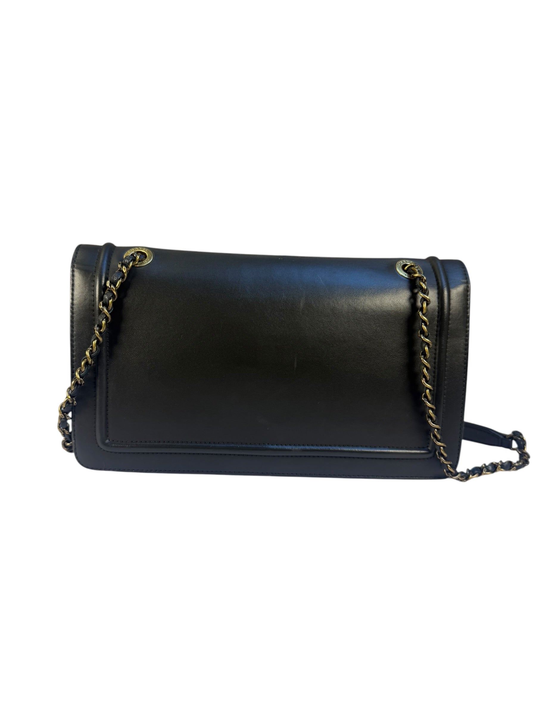 Chanel Grey Lambskin Antico Flap Bag 2017