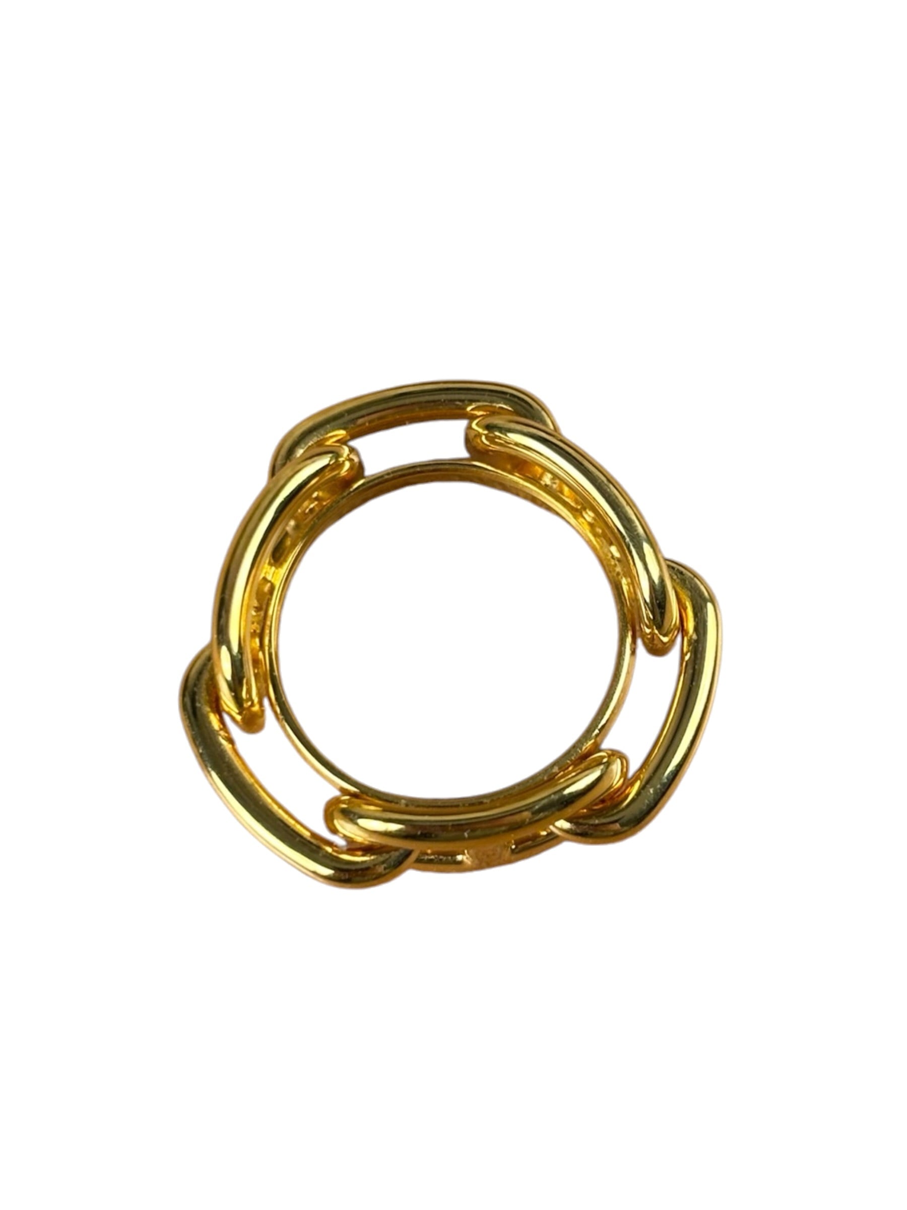 Hermes Regate Gold-Tone Scarf Ring