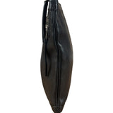 Balenciaga Black Leather Moto City Clutch Pouch