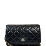 Chanel Black Quilted Wallet On Chain 2019