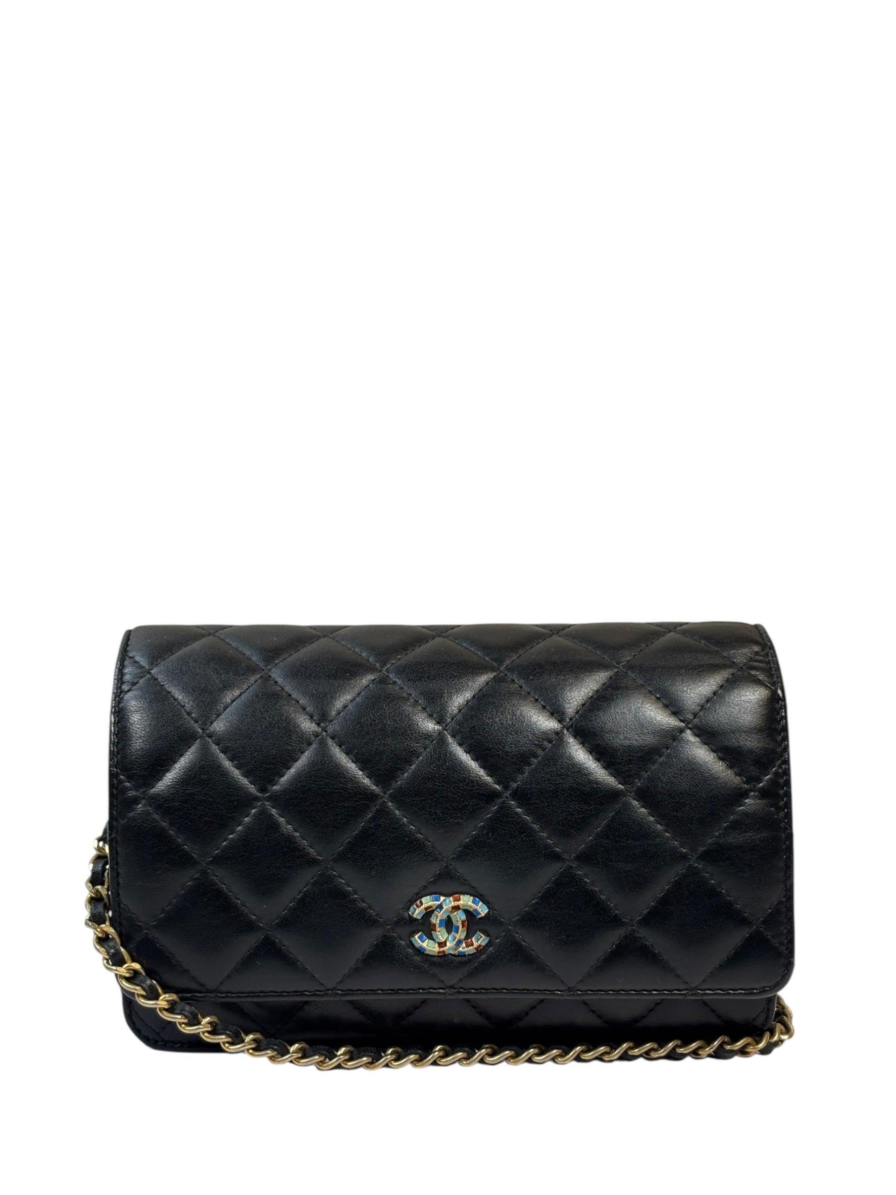 Chanel Black Quilted Wallet On Chain 2019