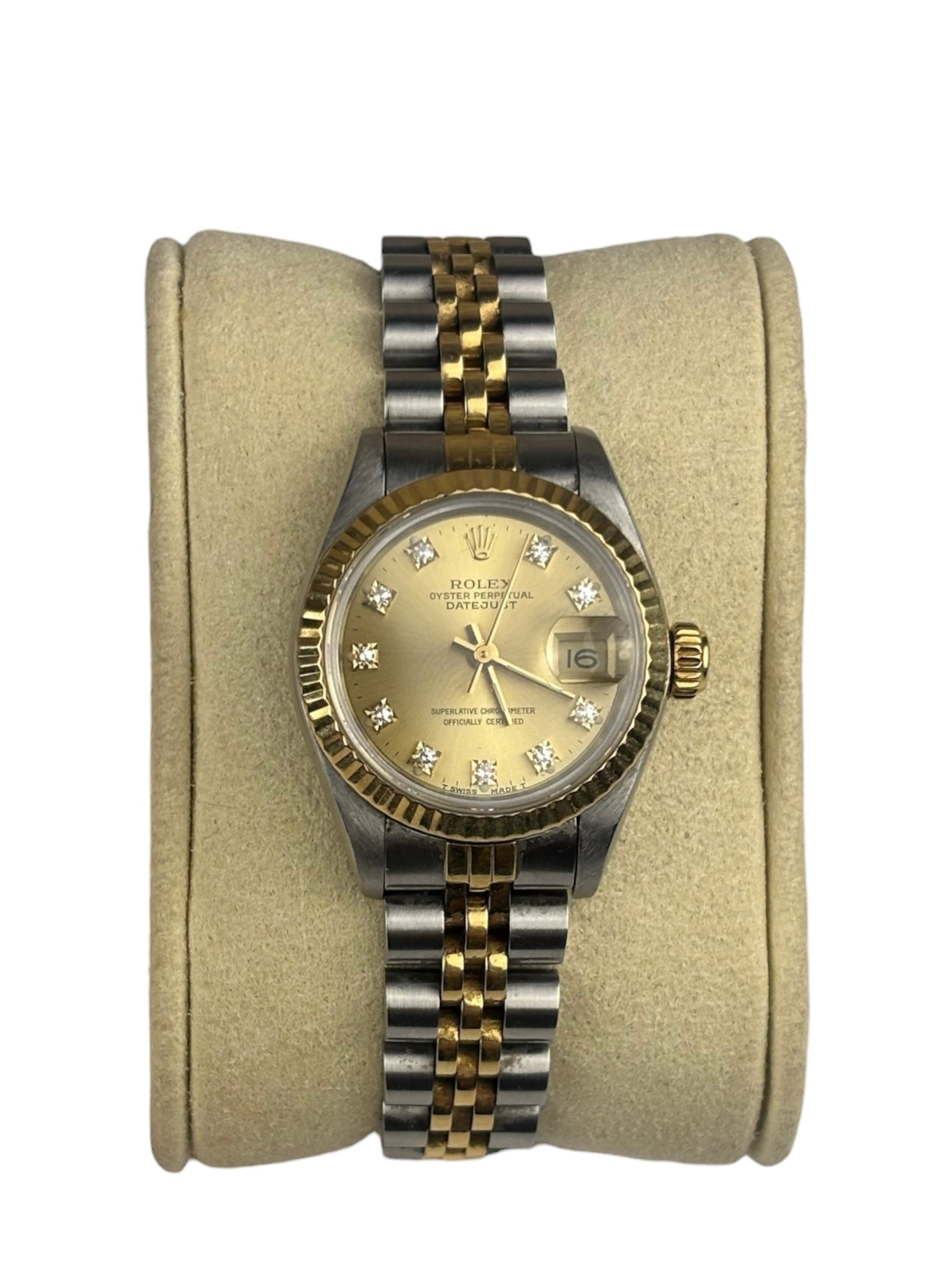 Rolex Datejust Two-Tone Champagne Diamond Dial 1988
