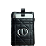 Christian Dior CD Quilted Compact Mirror w/ Holder