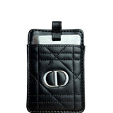 Christian Dior CD Quilted Compact Mirror w/ Holder