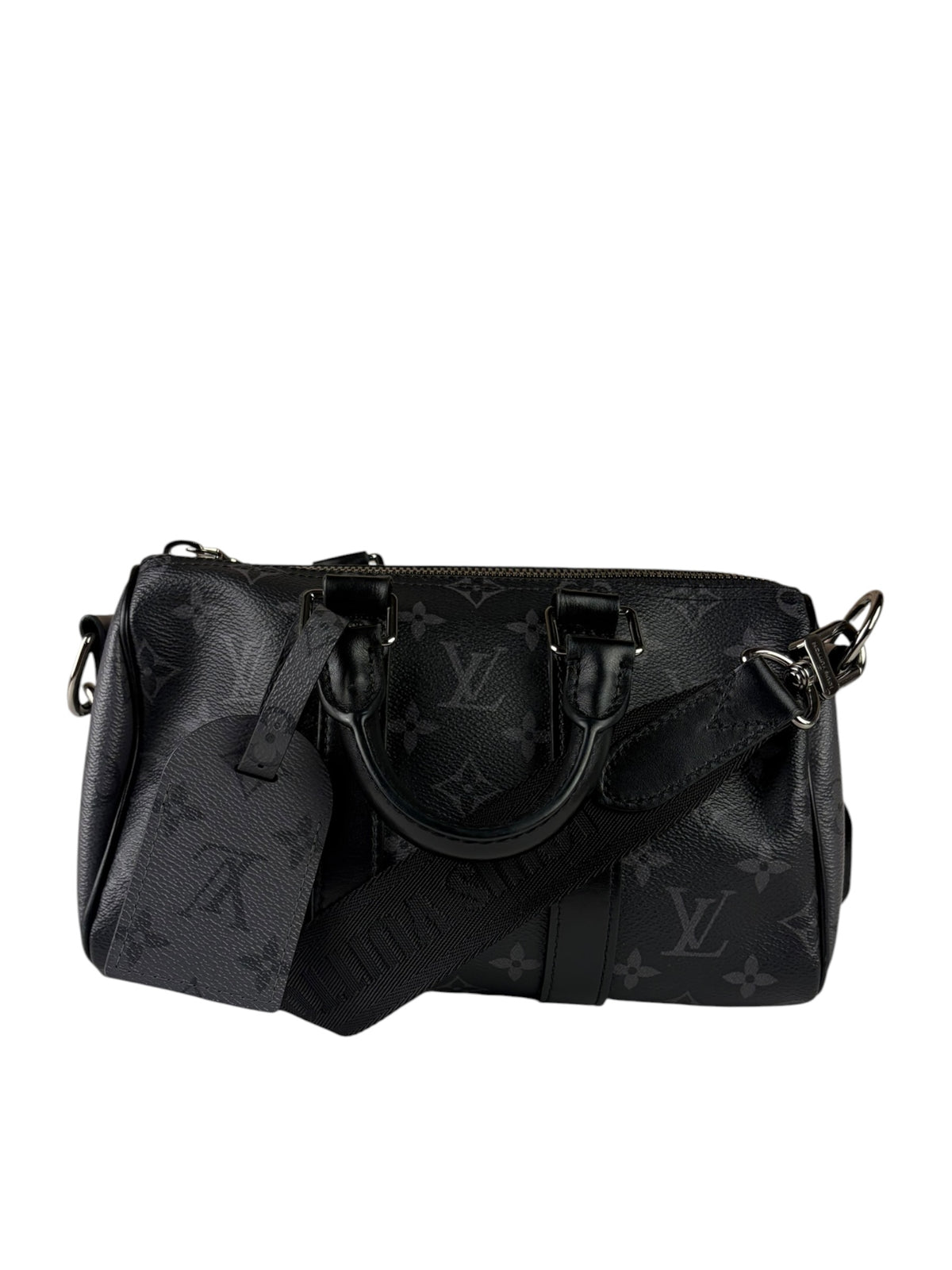 Louis Vuitton Grey Monogram Keepall Bandoulière 25
