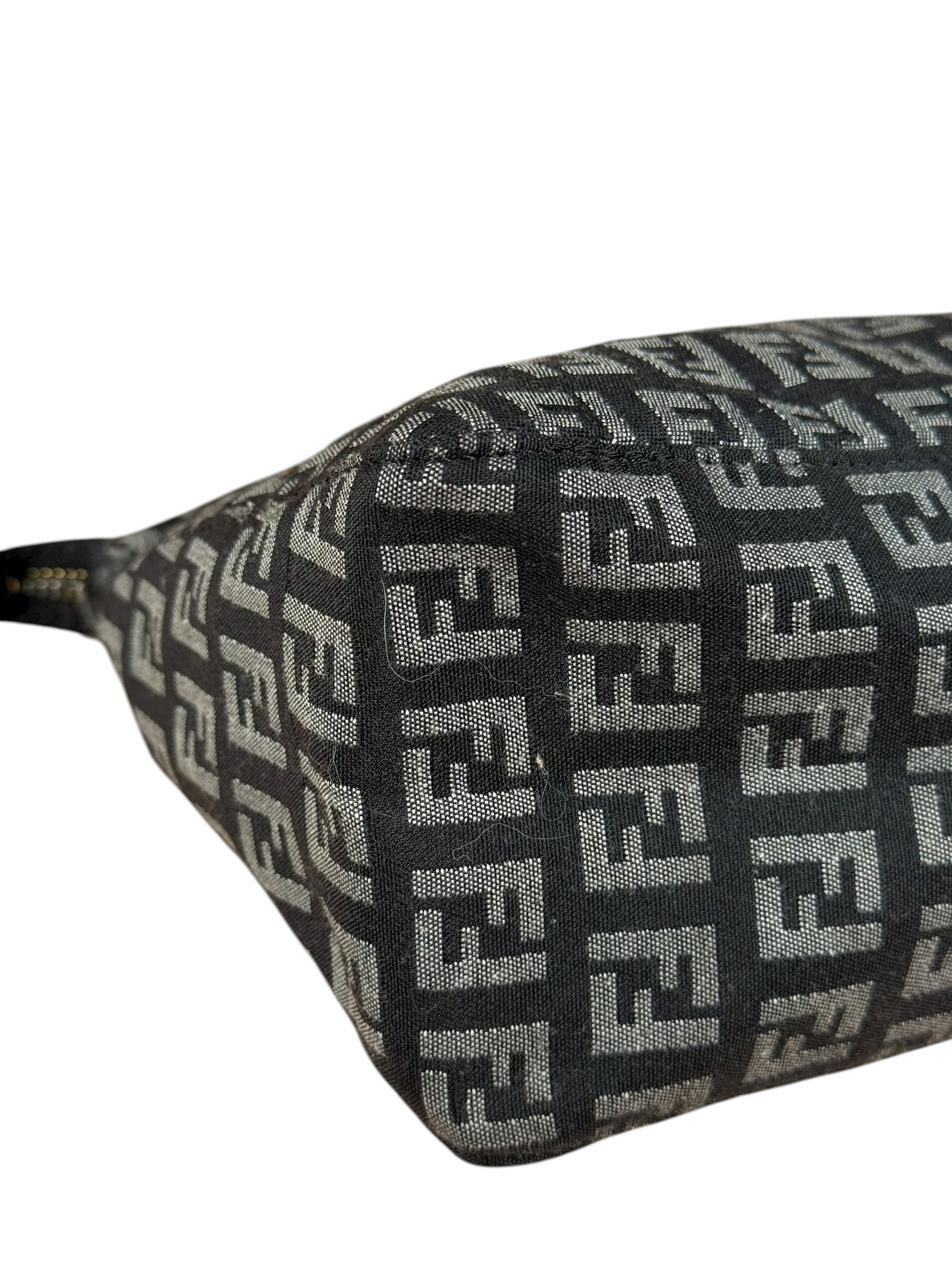 Fendi Black Zucca Vintage Pouch