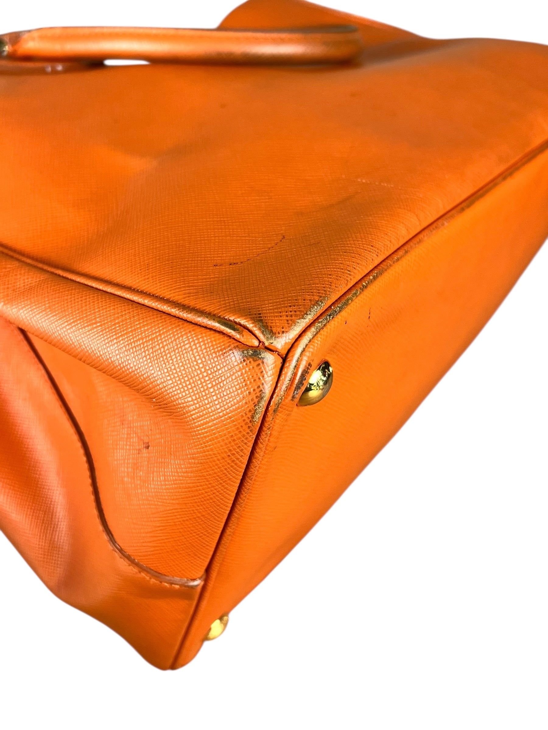 Prada Saffiano Lux Tote Orange