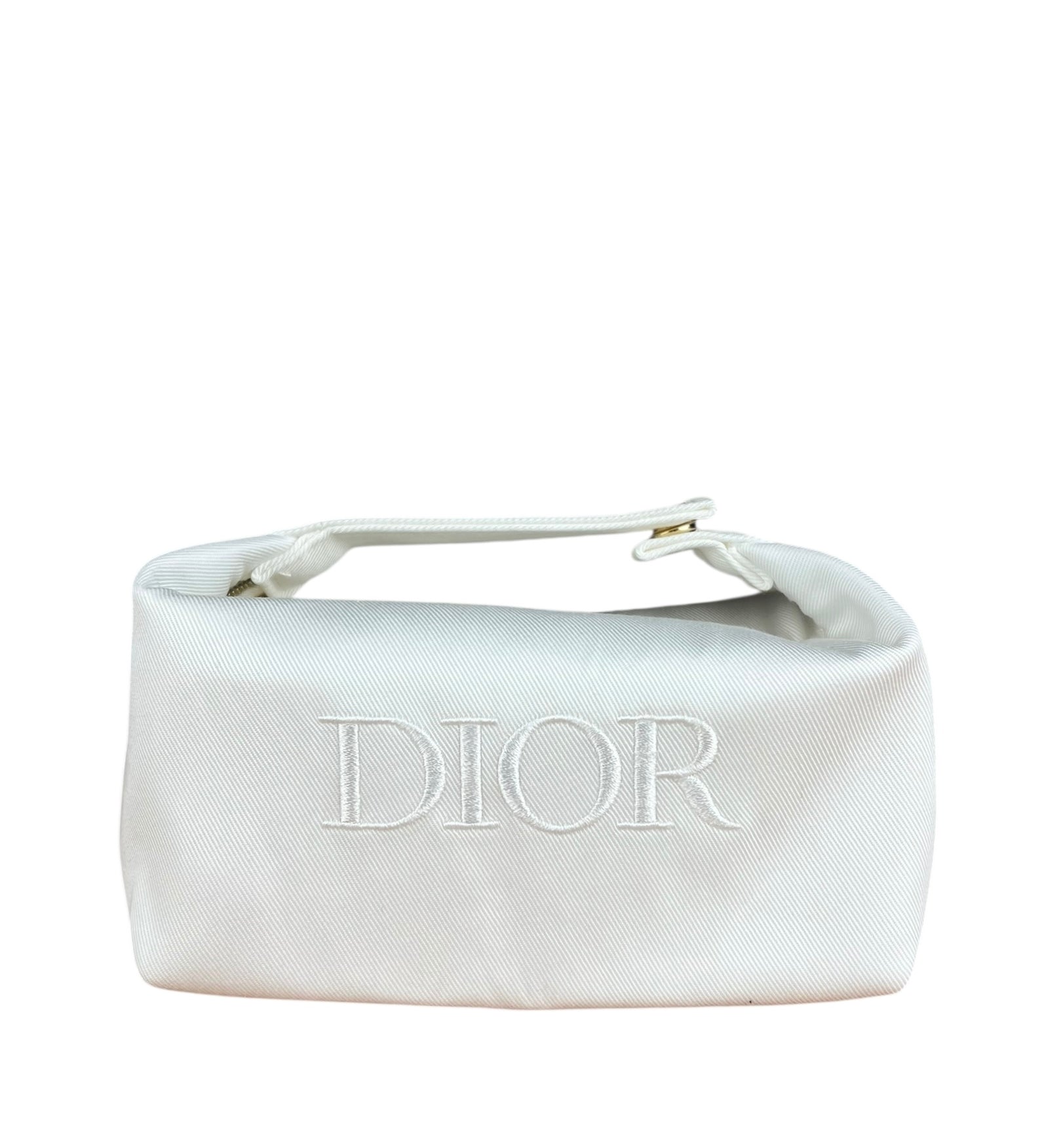 Dior Beauty White Canvas Mini Pouch