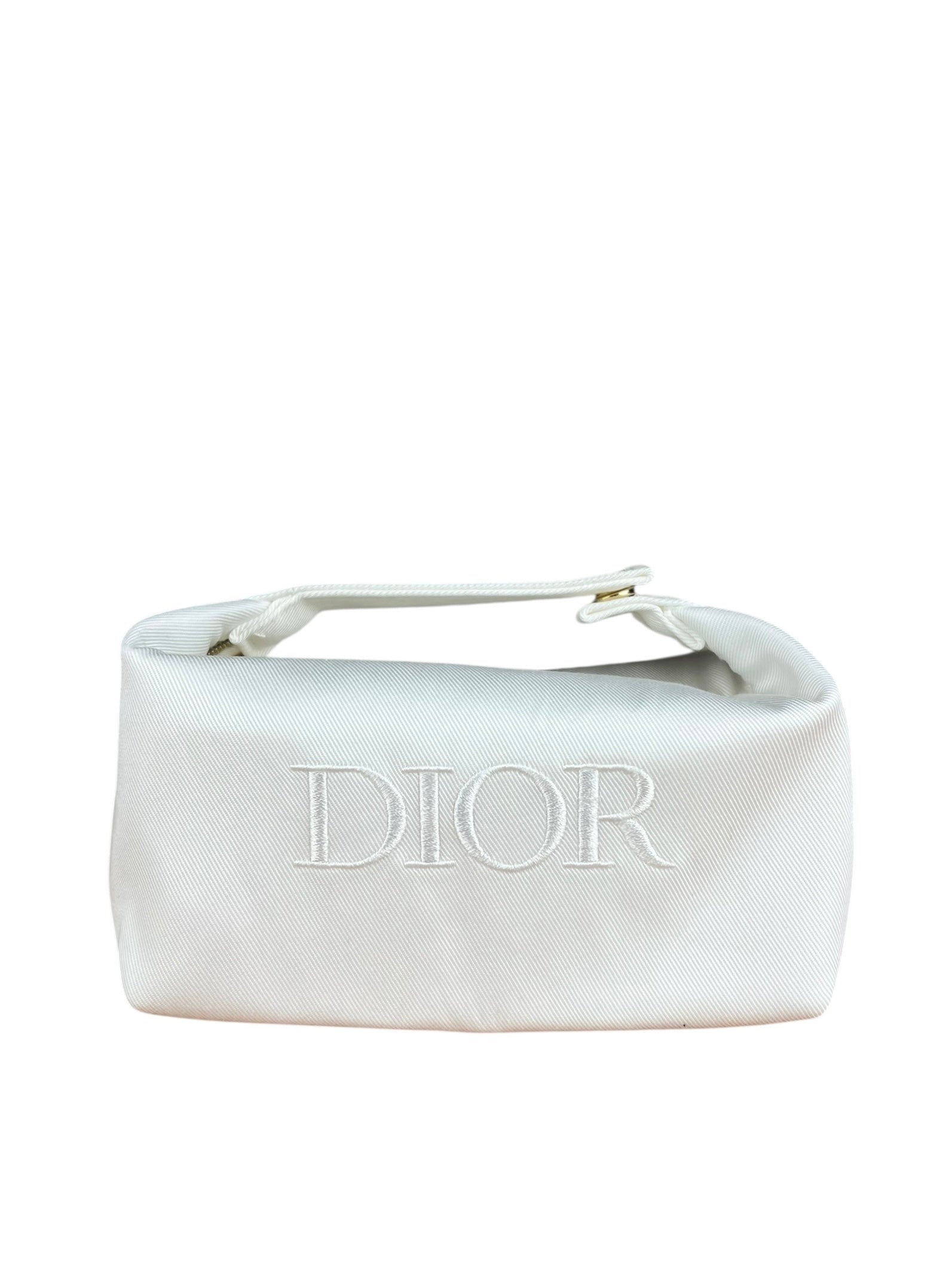Dior Beauty White Canvas Mini Pouch