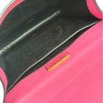 Prada Pink/Black Saffiano Leather Trim Small Cahier Crossbody Bag