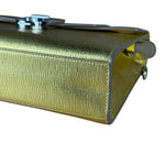 Christian Dior Diorever Gold Leather Clutch Bag