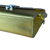 Christian Dior Diorever Gold Leather Clutch Bag