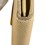 Celine Vintage Beige/Yellow Medium Strap Wallet