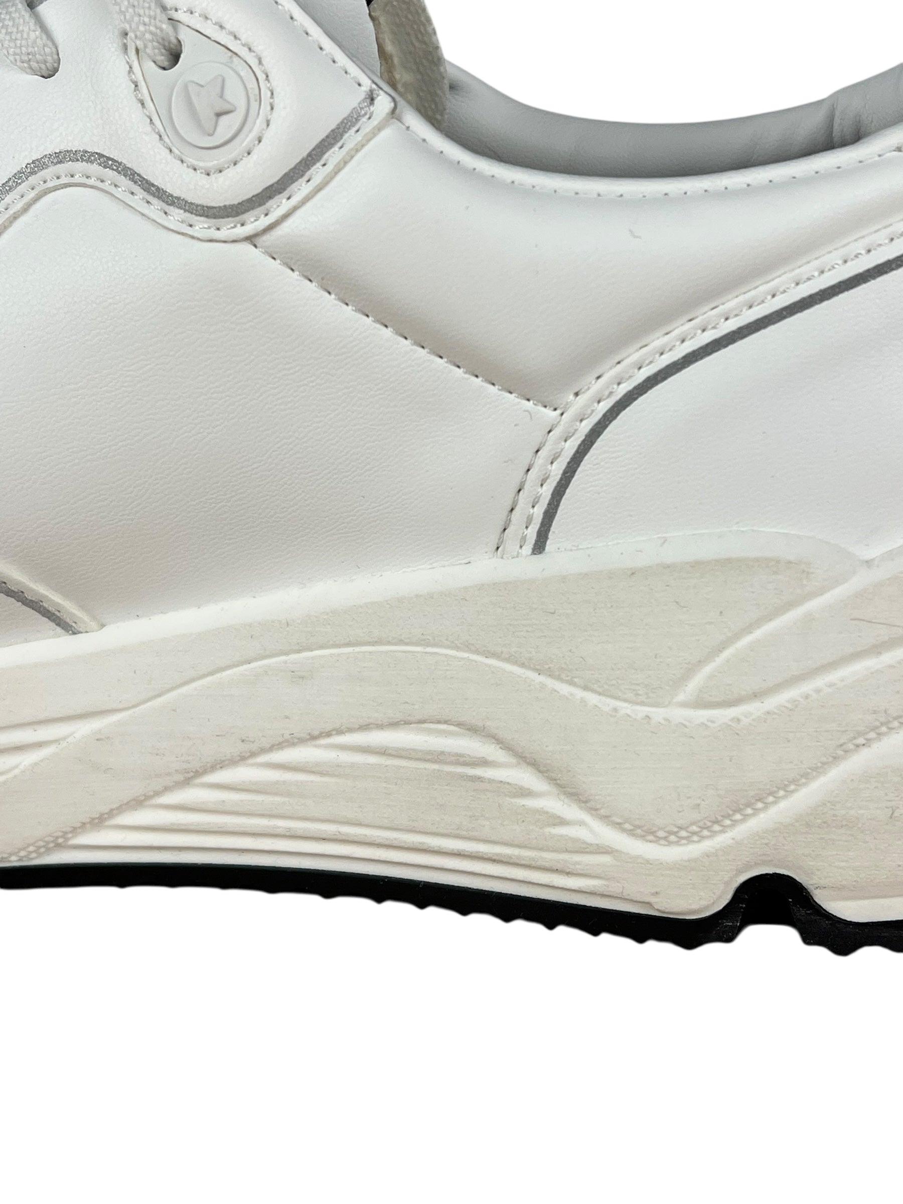 Golden Goose White Running Sole Sneakers