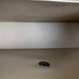 Chanel Beige Quilted Canvas Chain Flap Bag 1998