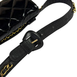 Chanel Black Patent Leather Belt Bag 1995