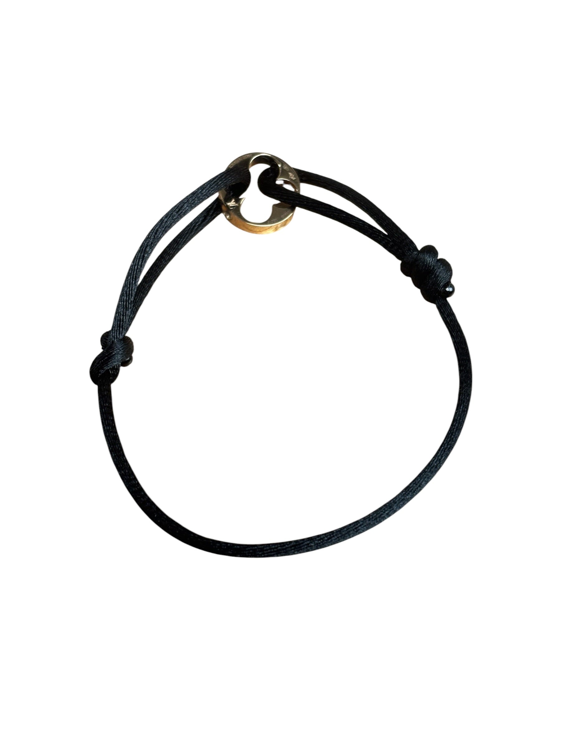 Louis Vuitton Black Empriente Cord Bracelet