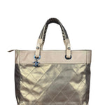 Chanel Metallic Gold Leather Paris-Biarritz Large Tote Bag 2007