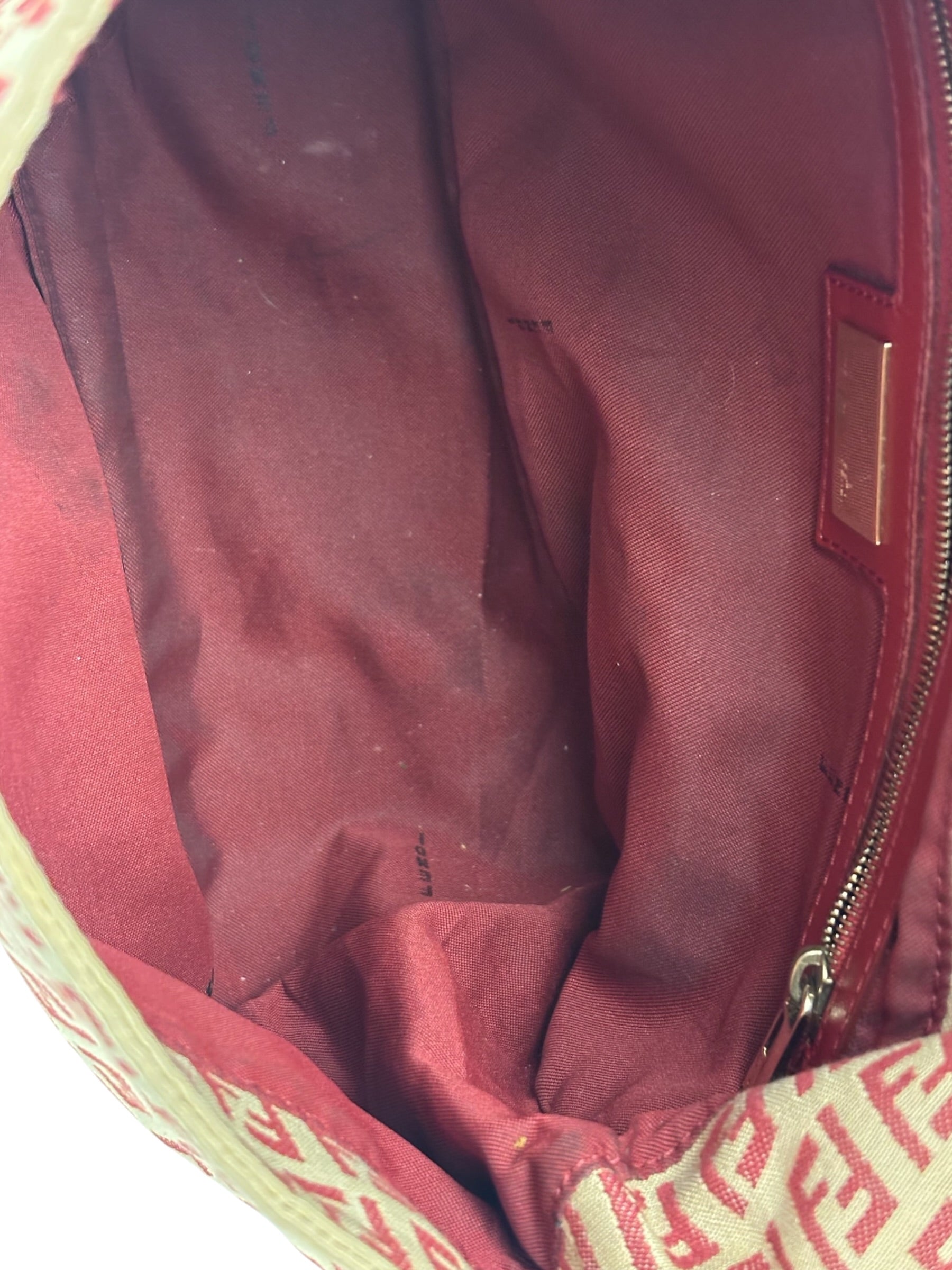 Fendi Vintage Red FF Mamma Baguette