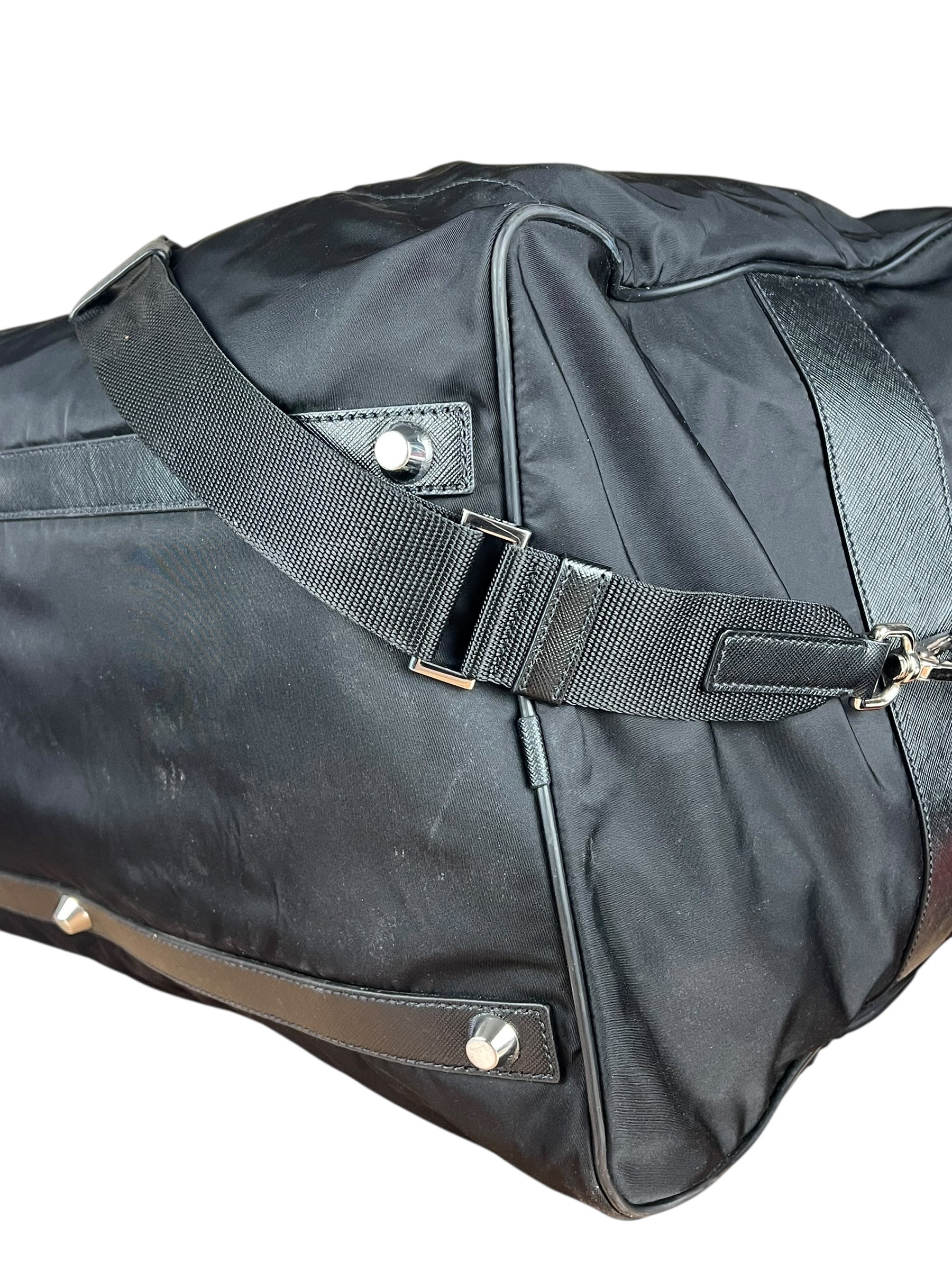 Prada Nylon Duffle Bag Black