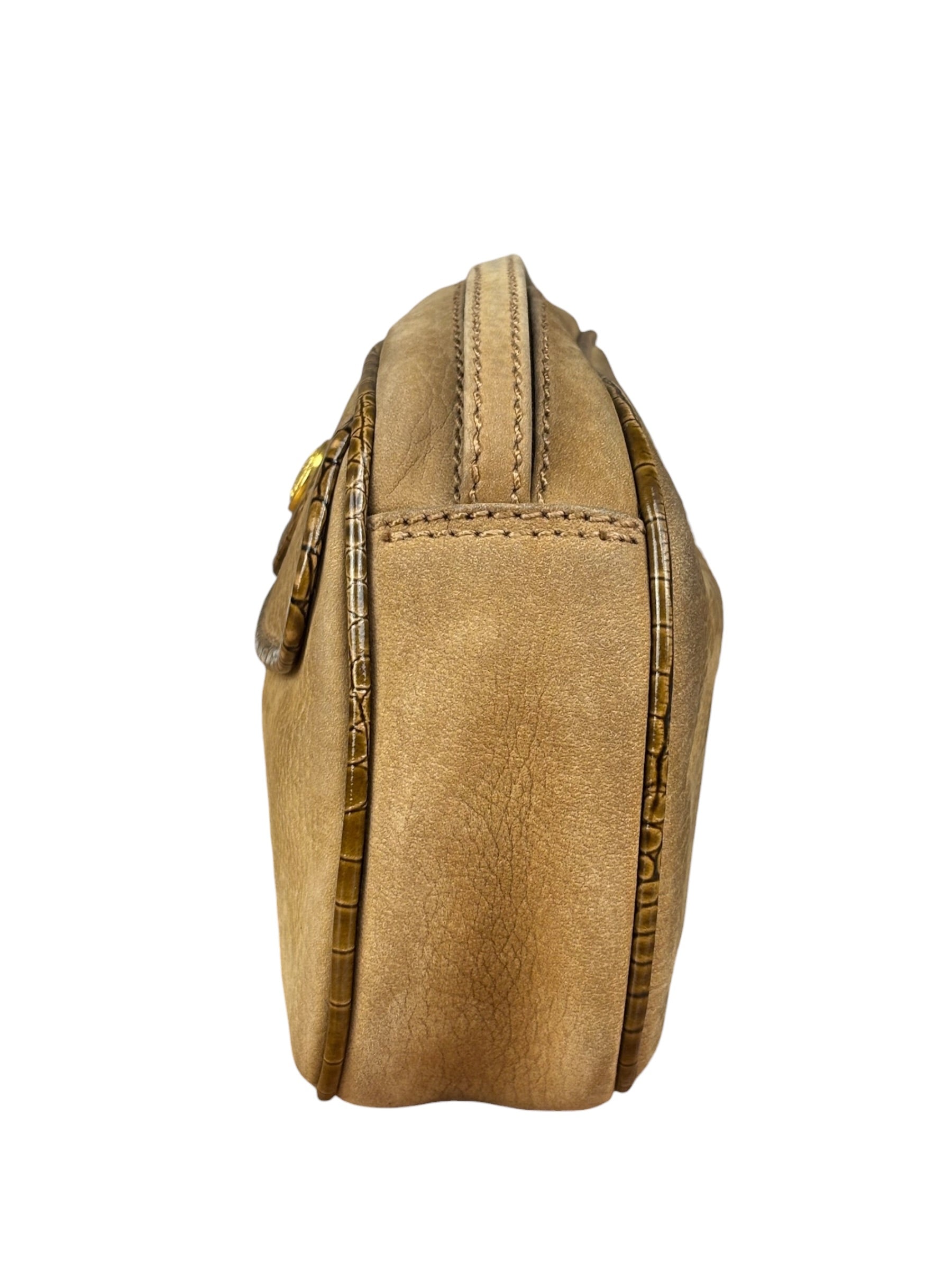 Fendi Vintage Brown Janus Crossbody Bag