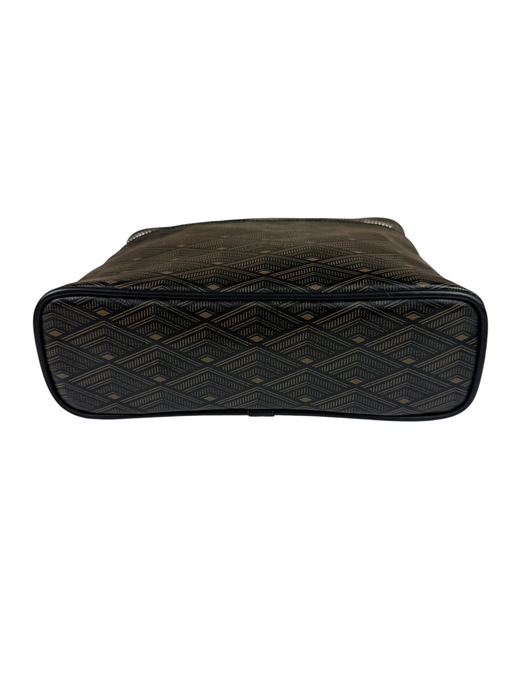 Metier Brown Leather Long Haul Toiletry Bag