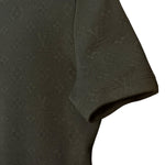 Louis Vuitton Black Monogram Boxy Collared Quarter-Button Top