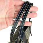 Fendi FF Buckle Navy Zucca Tote Handbag