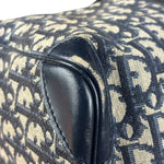 Christian Dior Vintage Navy Blue Trotter Boston Bag