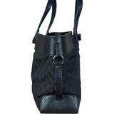 Gucci Black GG Canvas Tote Hand Bag
