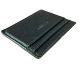 Yves Saint Laurent Leather Cardholder Navy Blue