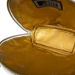 Versace Vintage Mini Osctrich Leather Top Handle Bag