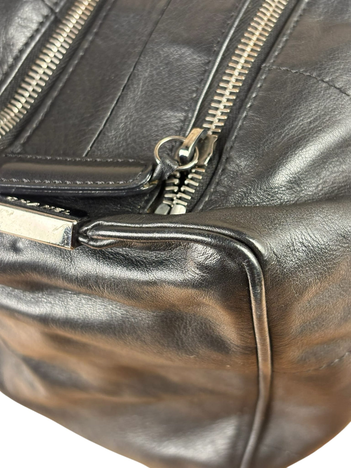 Chanel Black Wild Chocolate Bar Bowler Bag 2002