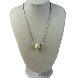 Christian Dior Off-White Bead & Nail Pendant Necklace