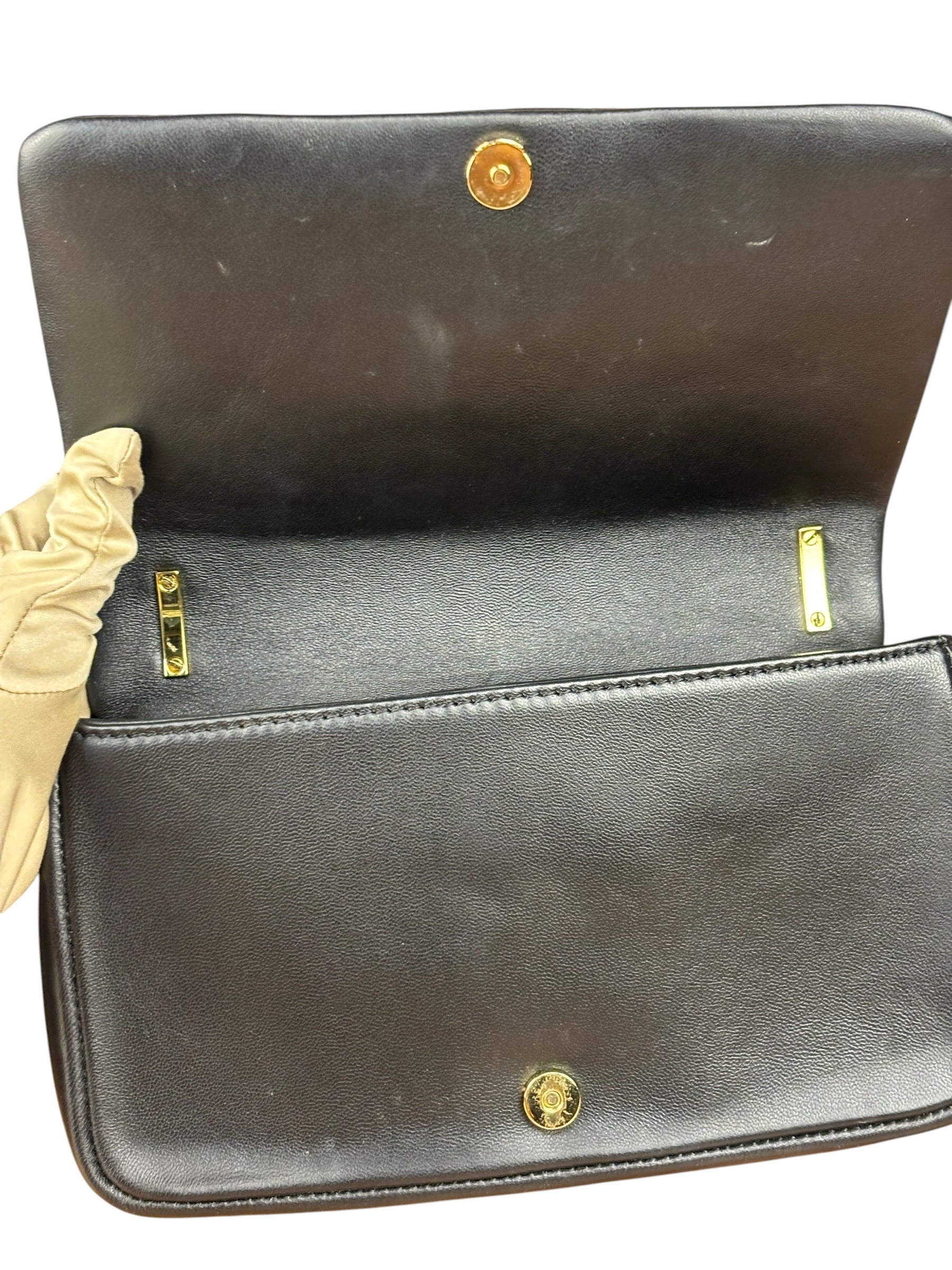 Burberry Black Quilted Leather Lola Shoulder Bag