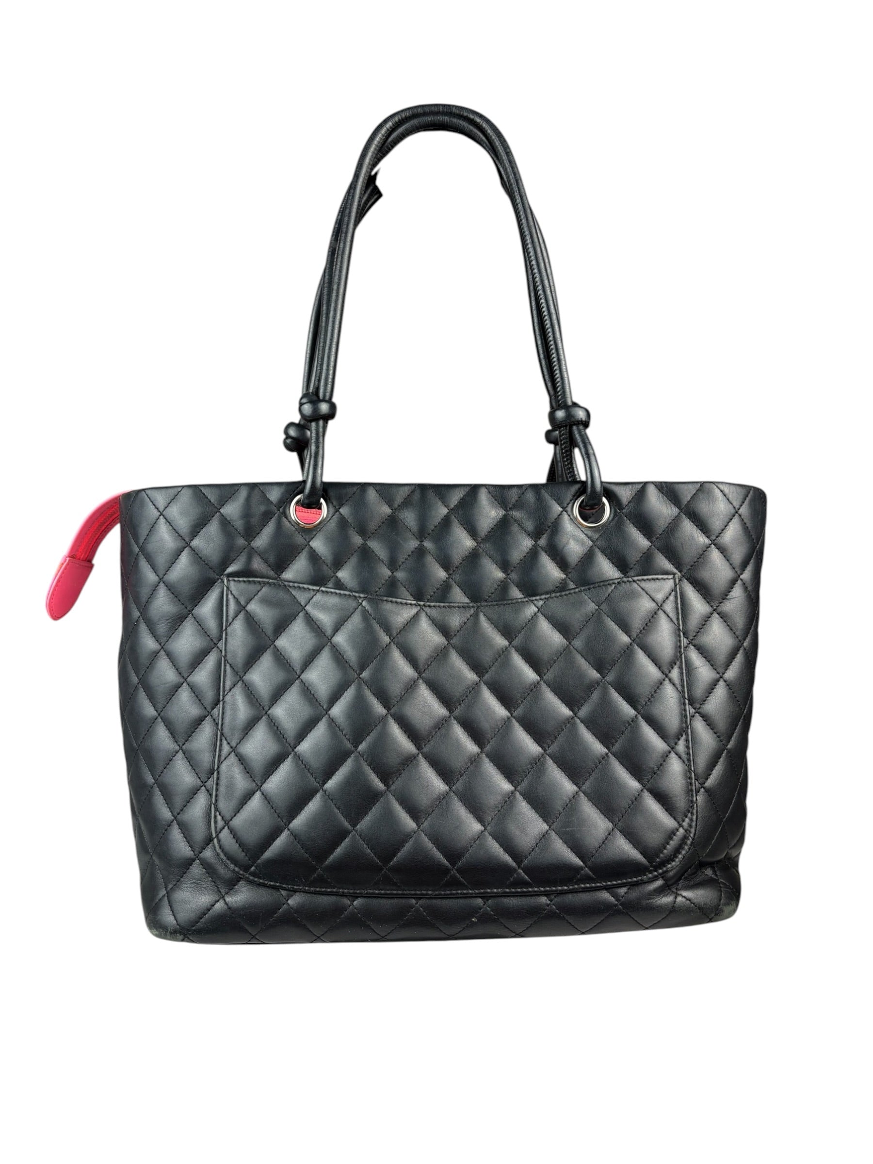 Chanel Black Quilted Calfskin Cambon Ligne Tote 2003