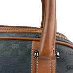 Gucci Vintage Micro GG Black/Brown Supreme Satchel Hand Bag