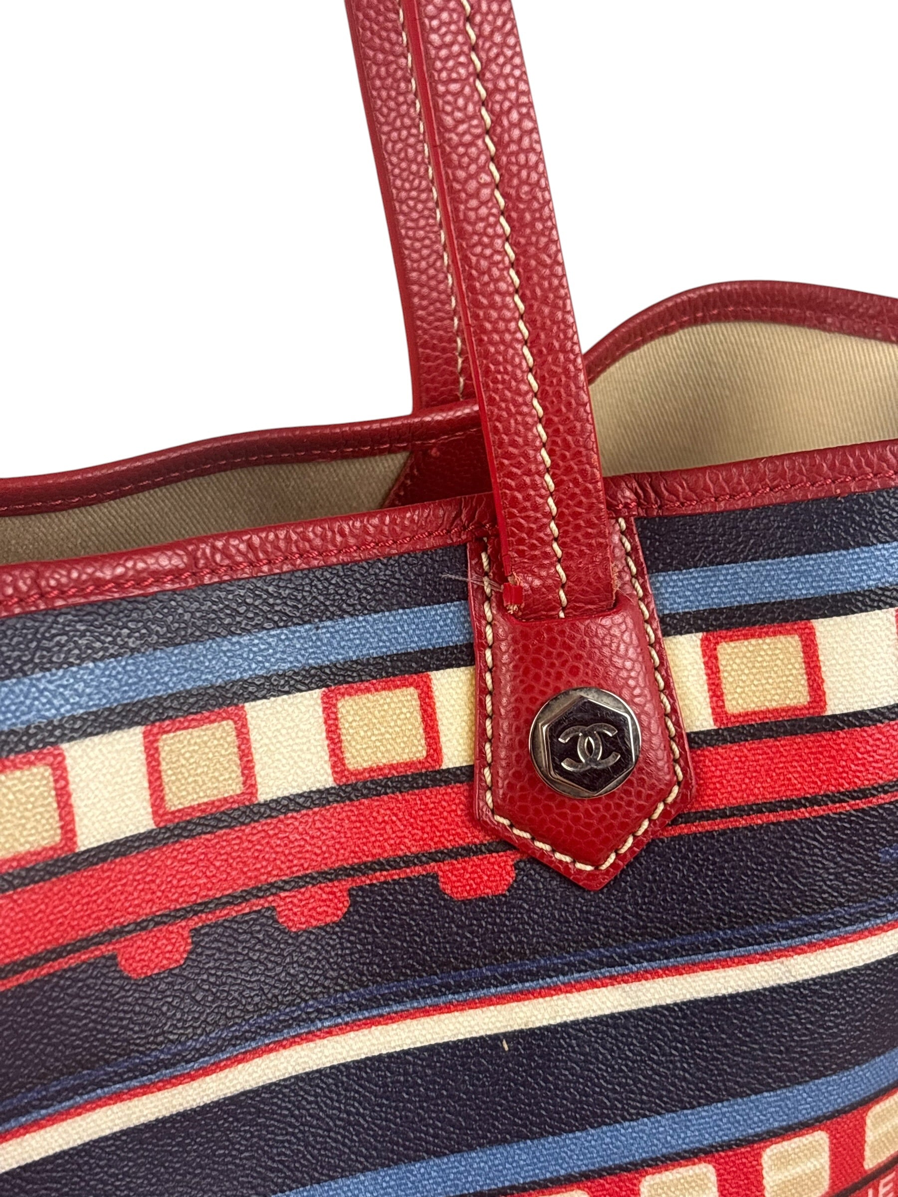 Chanel Multi-Color Leather Central Station Le Train Tote Bag 2007